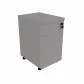 GAVETEIRO VOLANTE 2 GAVETAS E 1 GAVETA PARA PASTA SUSPENSA 364 X 450 CINZA