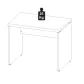 MESA RETANGULAR PÉ PAINEL 1200 X 600 MLG PRETO