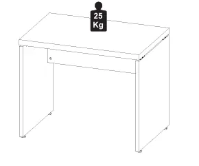 MESA RETANGULAR PÉ PAINEL 1700 X 700 CINZA