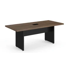 MESA REUNIÃO RETANGULAR PÉ PAINEL 2000 X 900 MLG PRETO