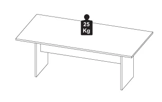 MESA DE REUNIÃO RETANGULAR PÉ PAINEL 2700 X 900 CINZA