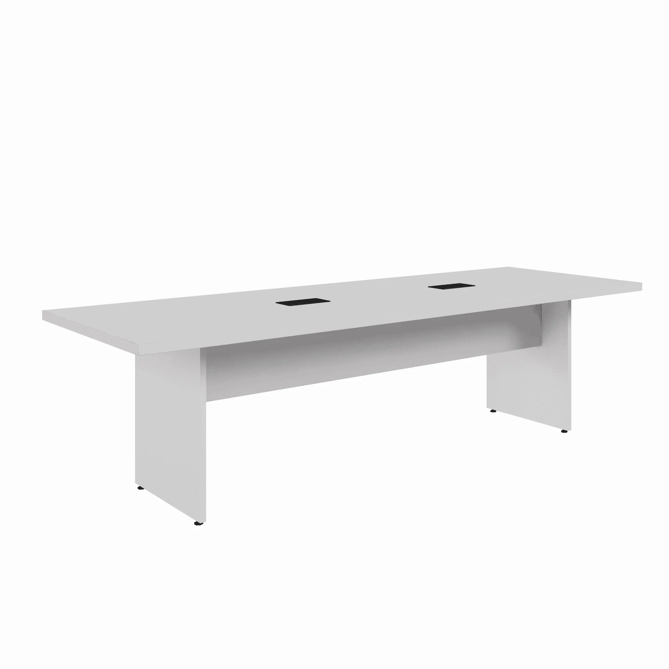 MESA DE REUNIÃO RETANGULAR PÉ PAINEL 2700 X 900 CINZA