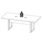 MESA REUNIÃO RETANGULAR PÉ QUADRO 2000 X 900 MLG PRETO