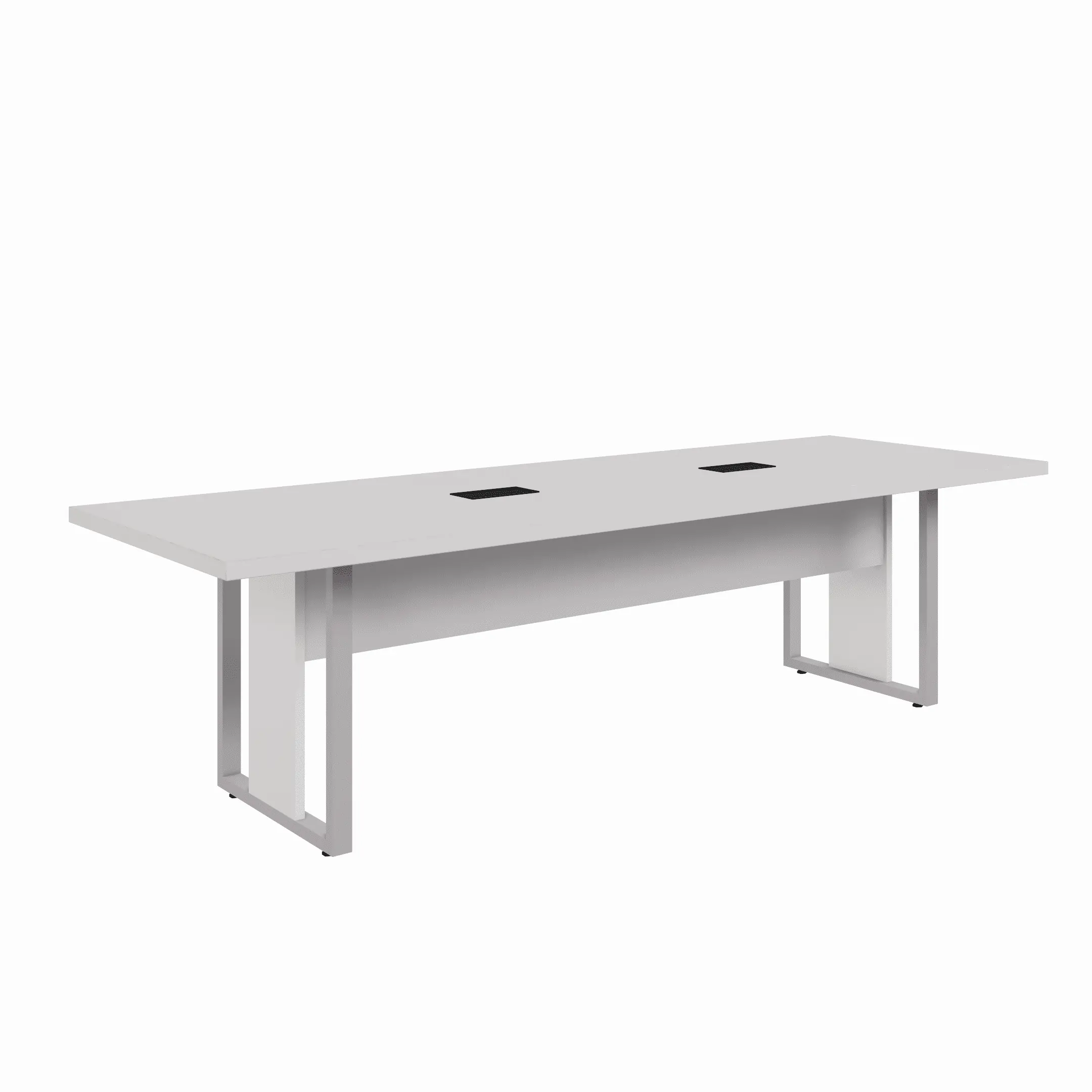 MESA REUNIÃO RETANGULAR PÉ QUADRO 2700 X 900 CINZA