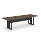 MESA REUNIÃO RETANGULAR PÉ QUADRO 2700 X 900 MLG PRETO