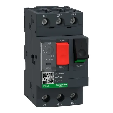 Disjuntor Motor Tripolar 1,6-2,5A GV2ME07 Schneider Eletric
