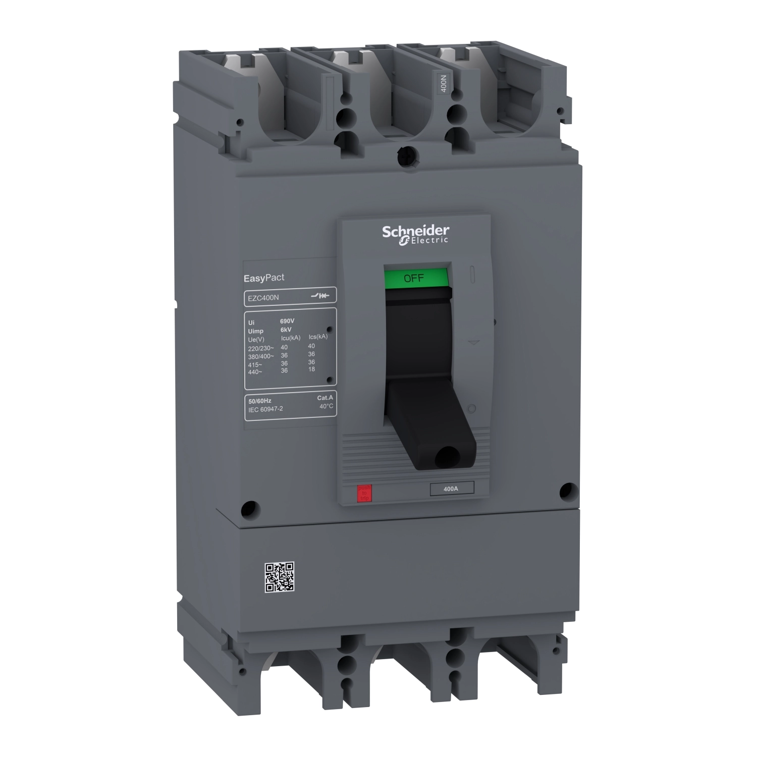 Disjuntor Tripolar Caixa Moldada Fixo 320A EZC400N3320N Schneider Eletric