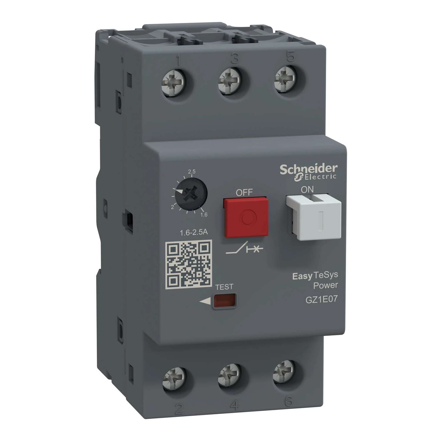 Disjuntor Motor Tripolar 1,6-2,5A GZ1E07 Schneider Eletric