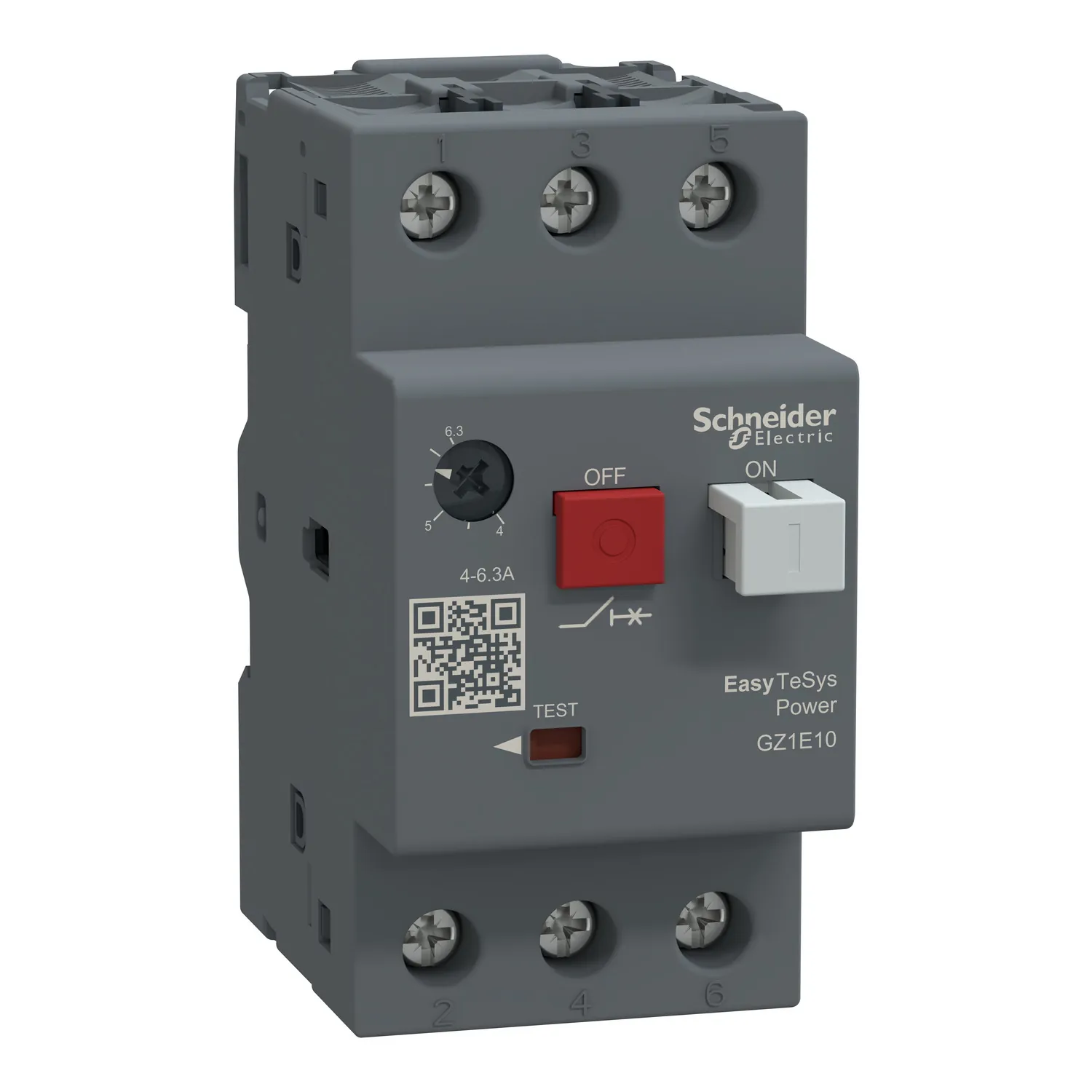 Disjuntor Motor Tripolar 4-6,3A GZ1E10 Schneider Eletric