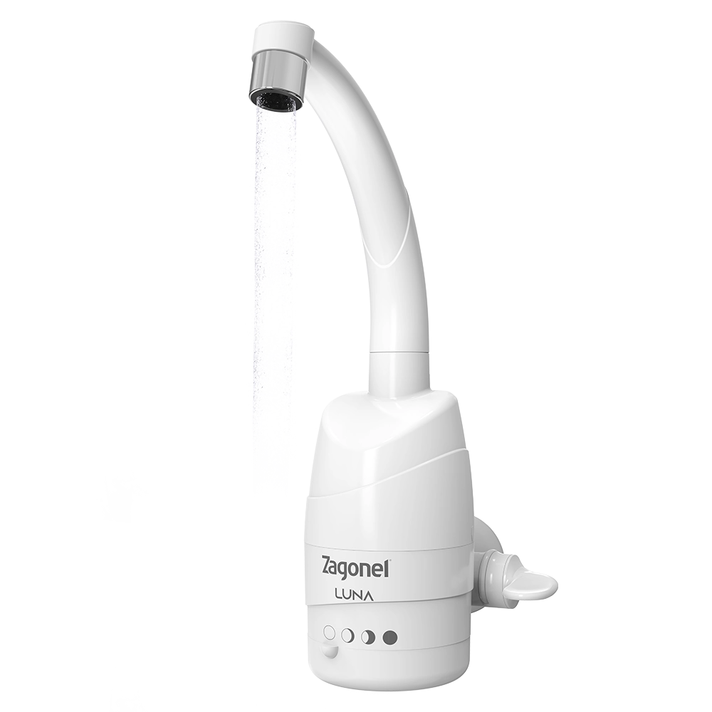 Torneira Elétrica Luna 4 temperaturas 5500W 220V Branca Zagonel
