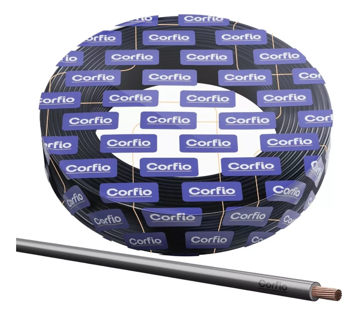 Cabo Flexível de Cobre 4.00MM Preto 750V - 100MT