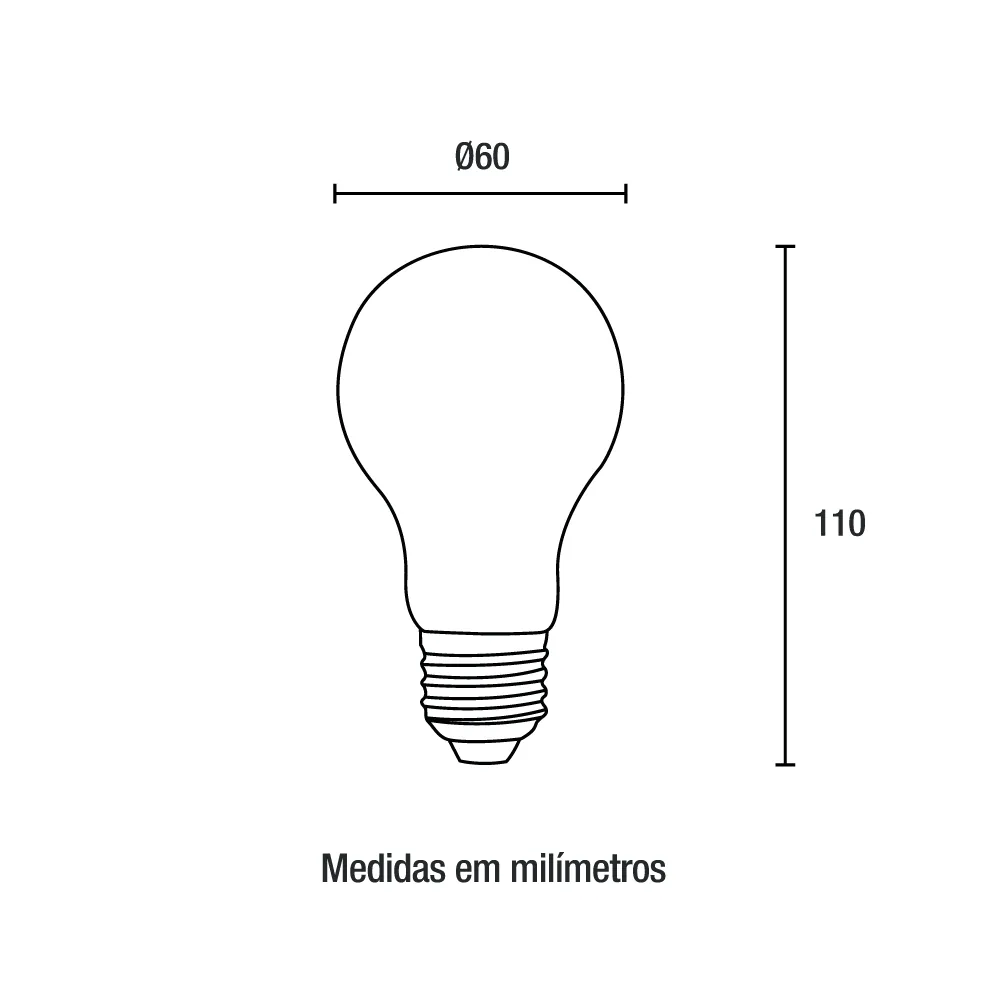 Lampada Led Bulbo 12W Bivolt 6000K Kian 
