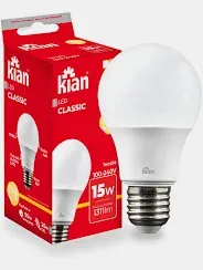 Lâmpada Led Bulbo A65 15W Bivolt 3000K KIan 