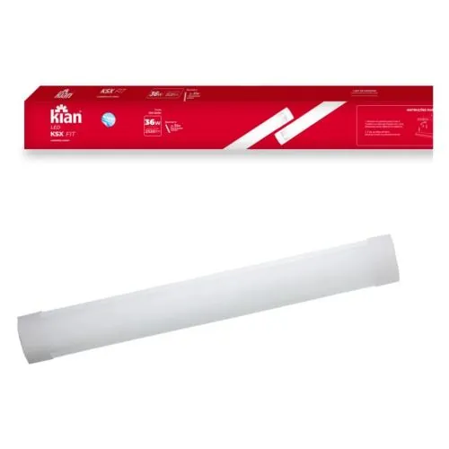 Luminaria Linear de Led Sobrepor 36W 6500K Kian