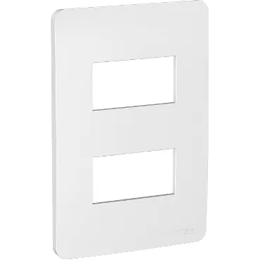 Placa 4X2 2 Postos Gamma Silver Orion S730121274 Schneider 