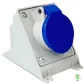 Tomada Sobrepor 2P+T 32A 220V N3206 Steck 