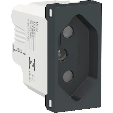 Módulo Tomada 2P+T 20A Grafite Orion S70203194 Schneider 