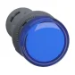 Sinalizador Azul 22MM 24V Monobloco XA2EVB6LC Schneider 