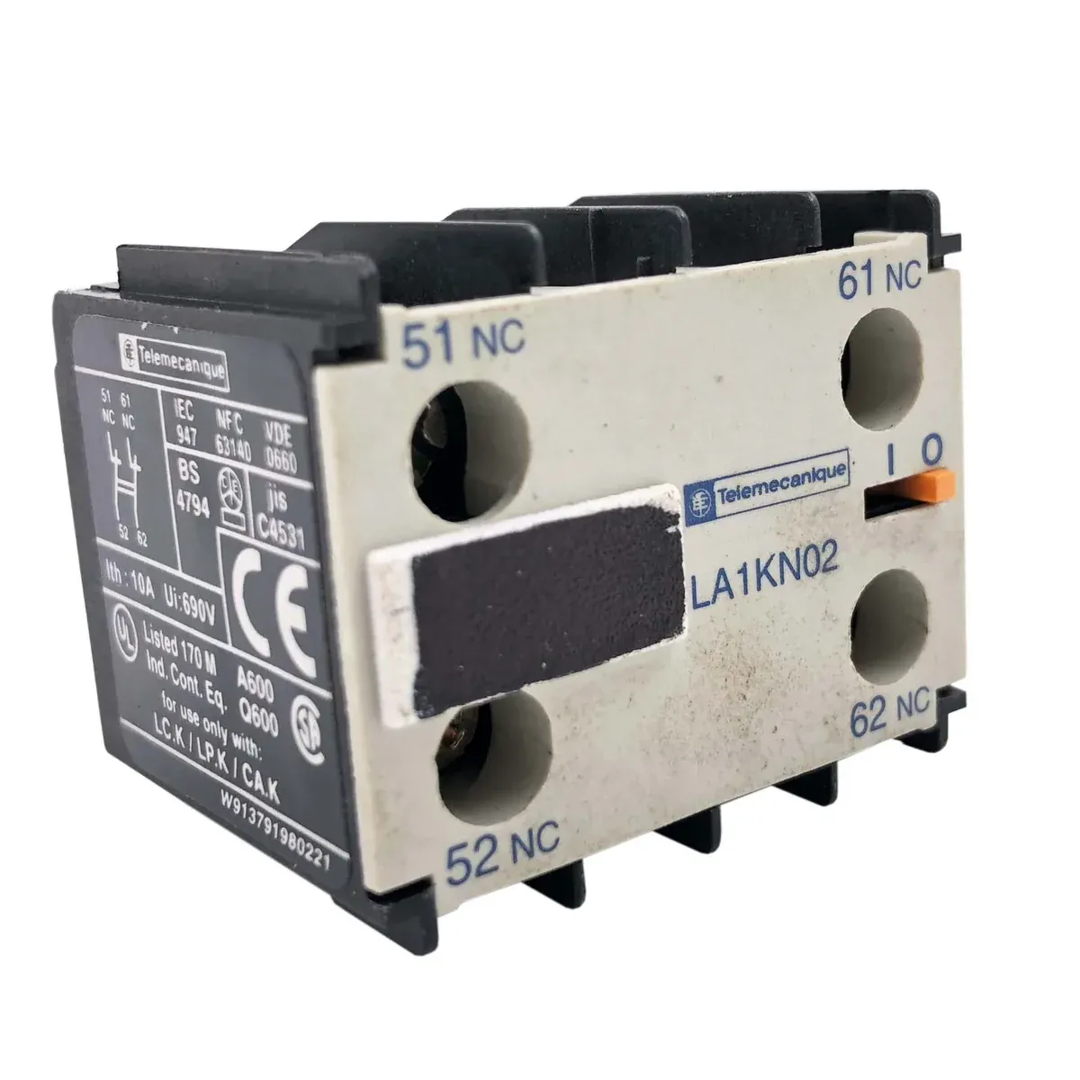 Bloco de Contato Auxiliar 2NF LA1KN02 Schneider