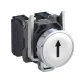 Botão Metalico Retorno por Mola Branco 22MM XB4BA3341 Schneider