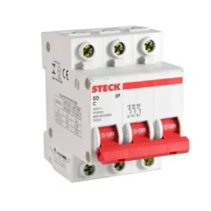 Disjuntor Trifásico 50A SDD63C50 Steck 