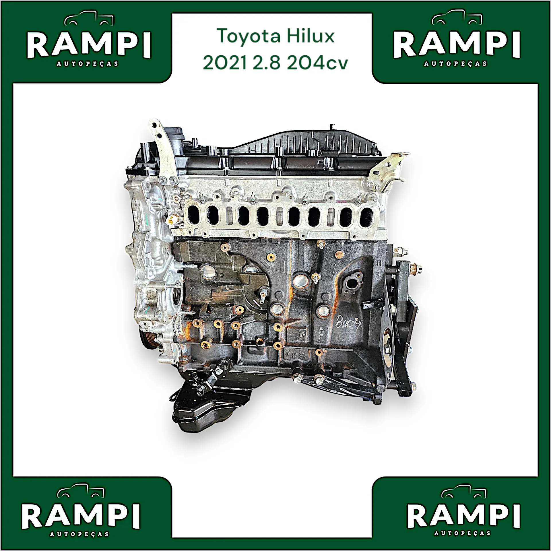 Motor Parcial Toyota Hilux 2021 2.8 204cv