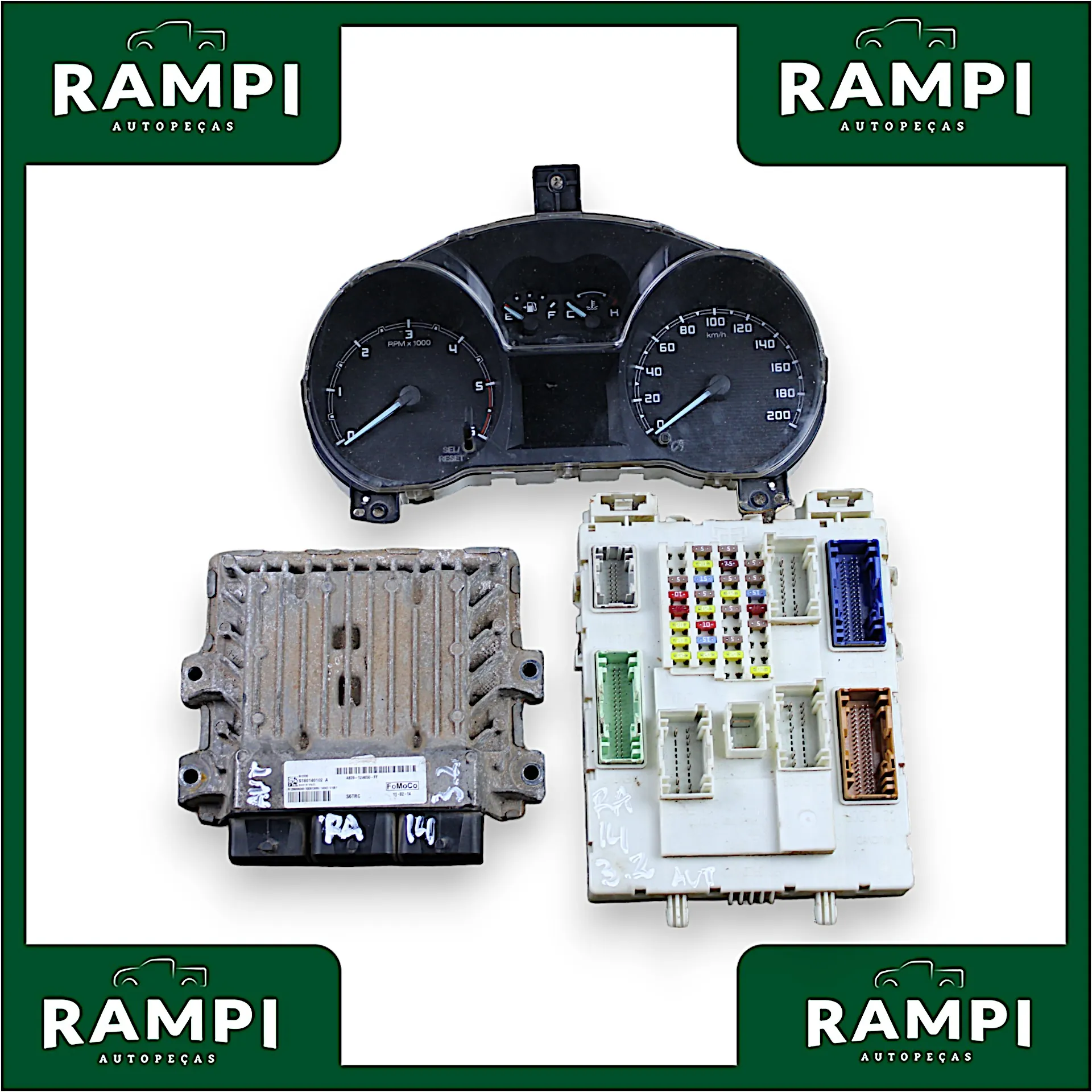 Kit Injeção Ford Ranger 2014 3.2 Aut. ab3912a650ff ab3914a073bl ab3910849fl