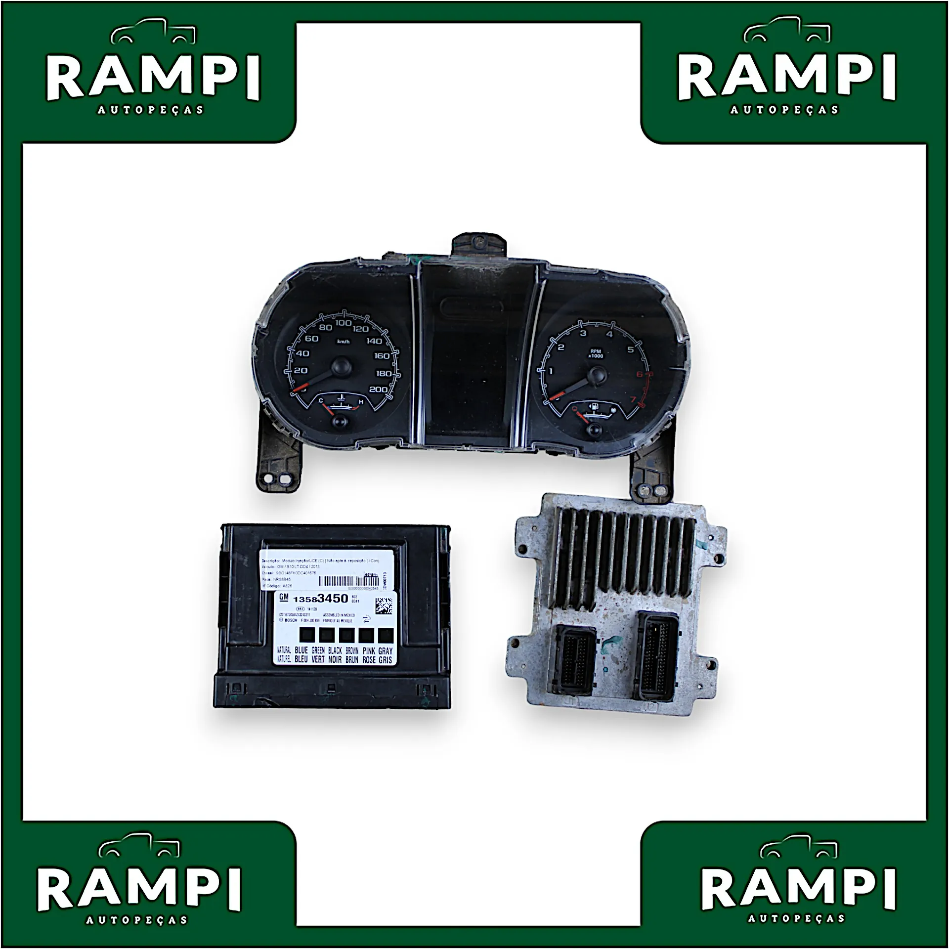 Kit Injeção GM S10 2013 2.4 13583450 12645748 (sem chave)