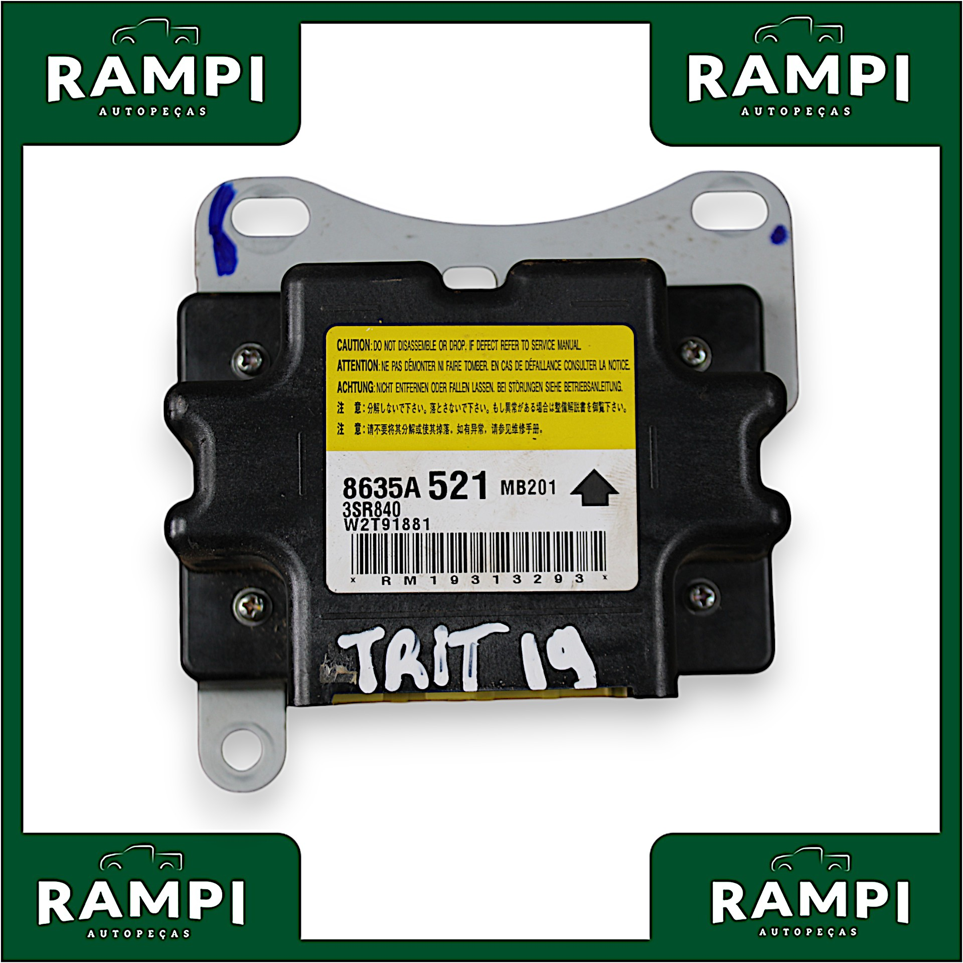 Kit Airbag Mitsubishi L200 Triton 2019 8635a521 (sem bolsa passageiro) 