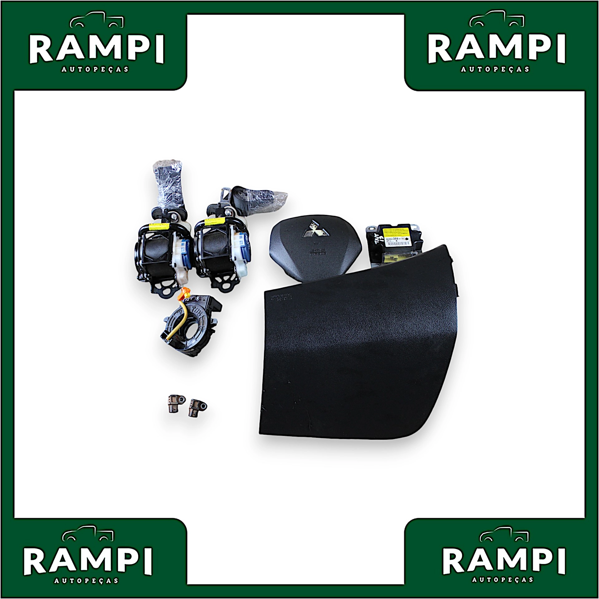 Kit Airbag Com Bolsa Mitsubishi L200 Triton 2019 8635a359 (Sem capa do painel)