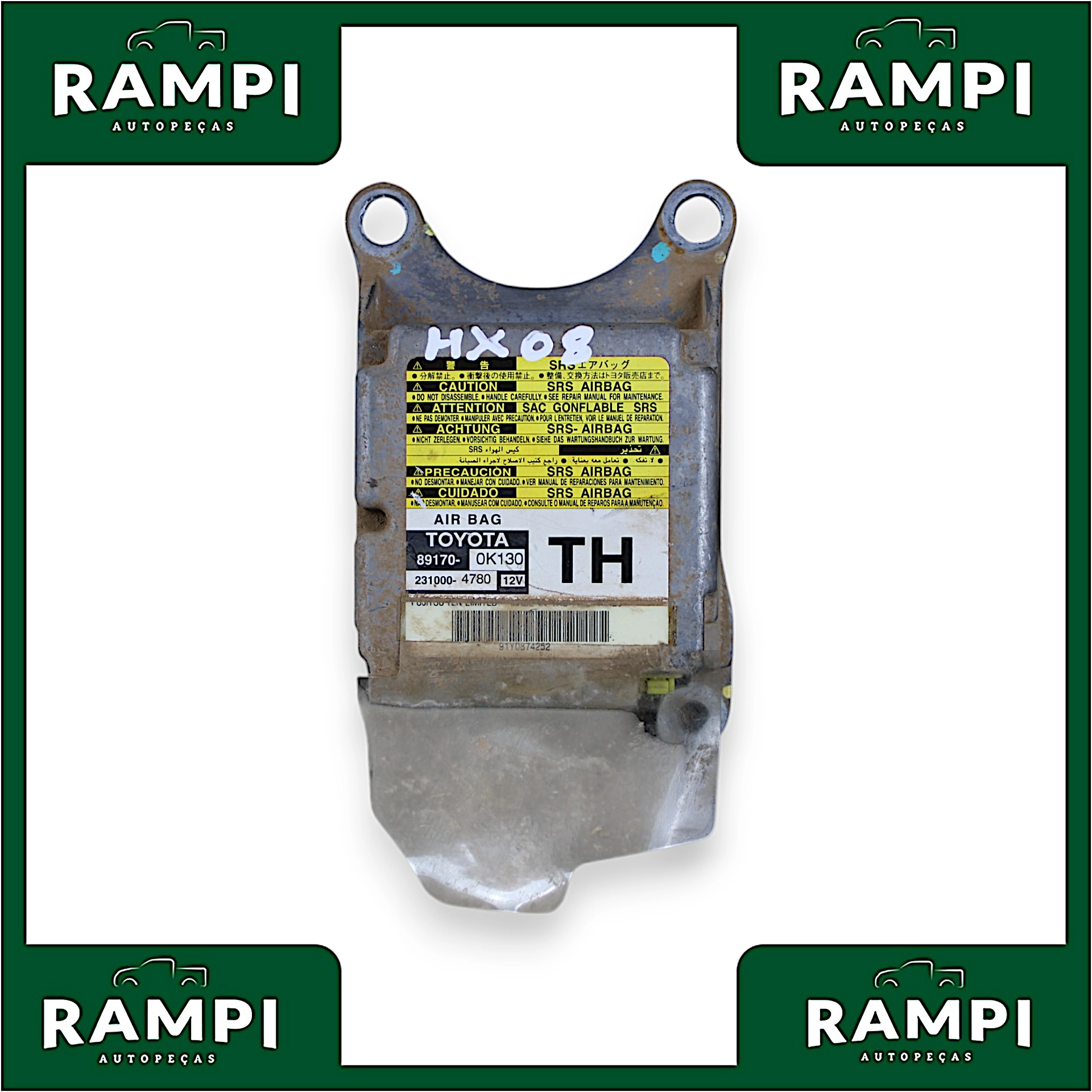 Kit Airbag Com Bolsa Toyota Hilux 2008 89170 (Sem capa do painel)