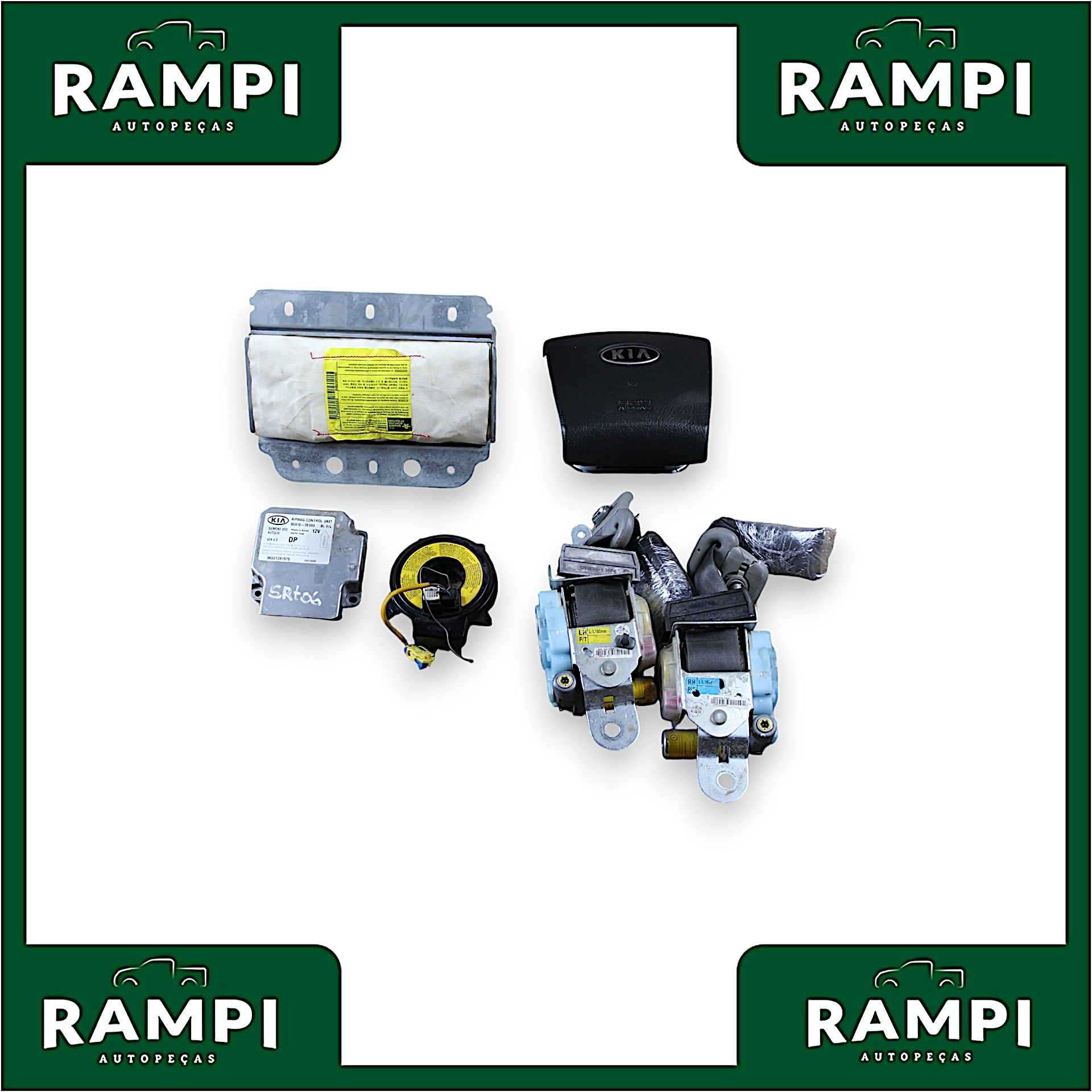 Kit Airbag Com Bolsa Kia Sorento 2006 95910 