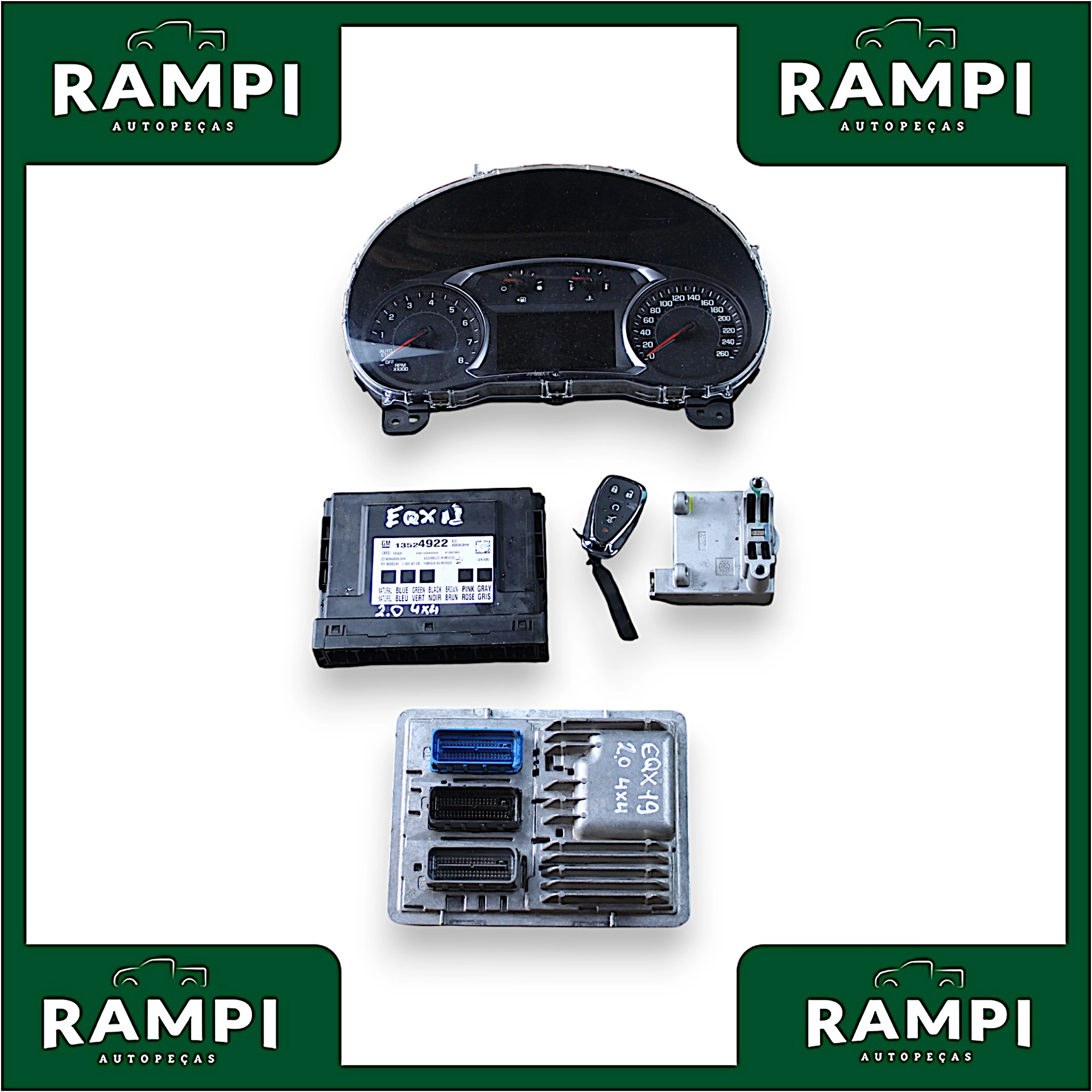 kit injeção GM Equinox 2019 2.0 262cv 13524922 12697838
