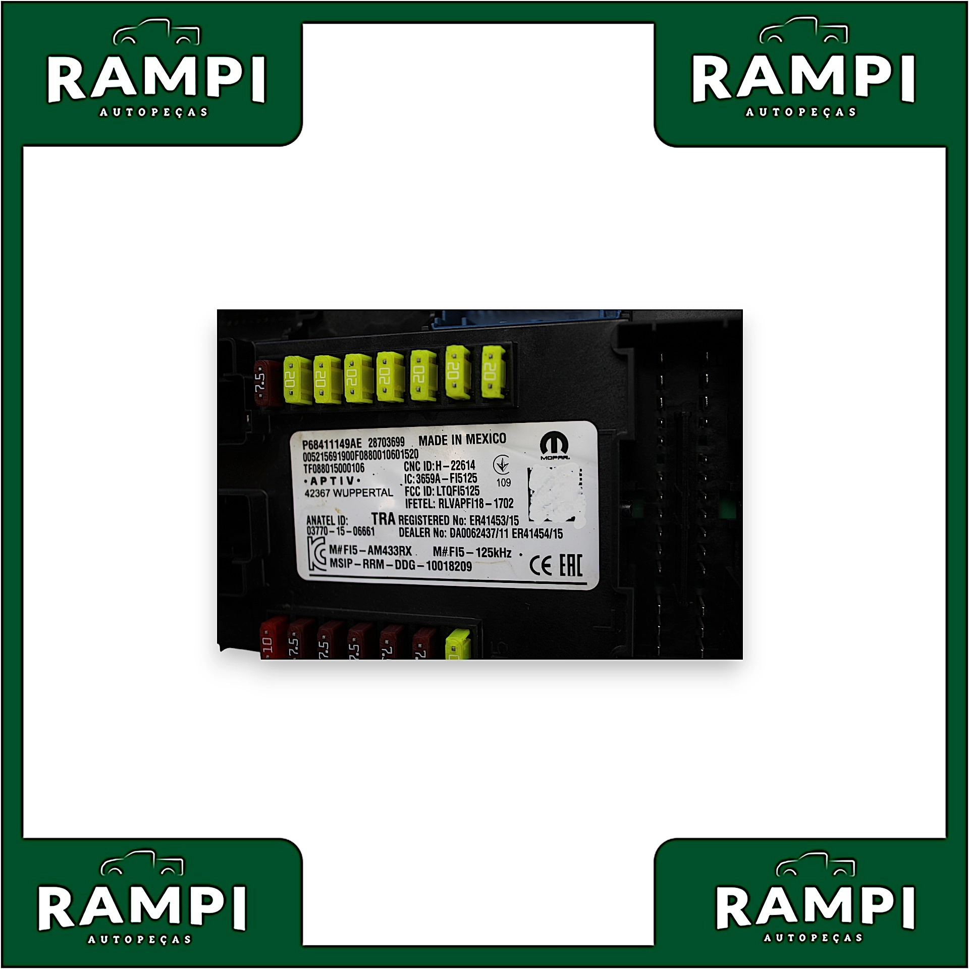 Kit Injeção Jeep Compass 2020 2.0  p68462434aa A0050329 46344602 A2c98028612