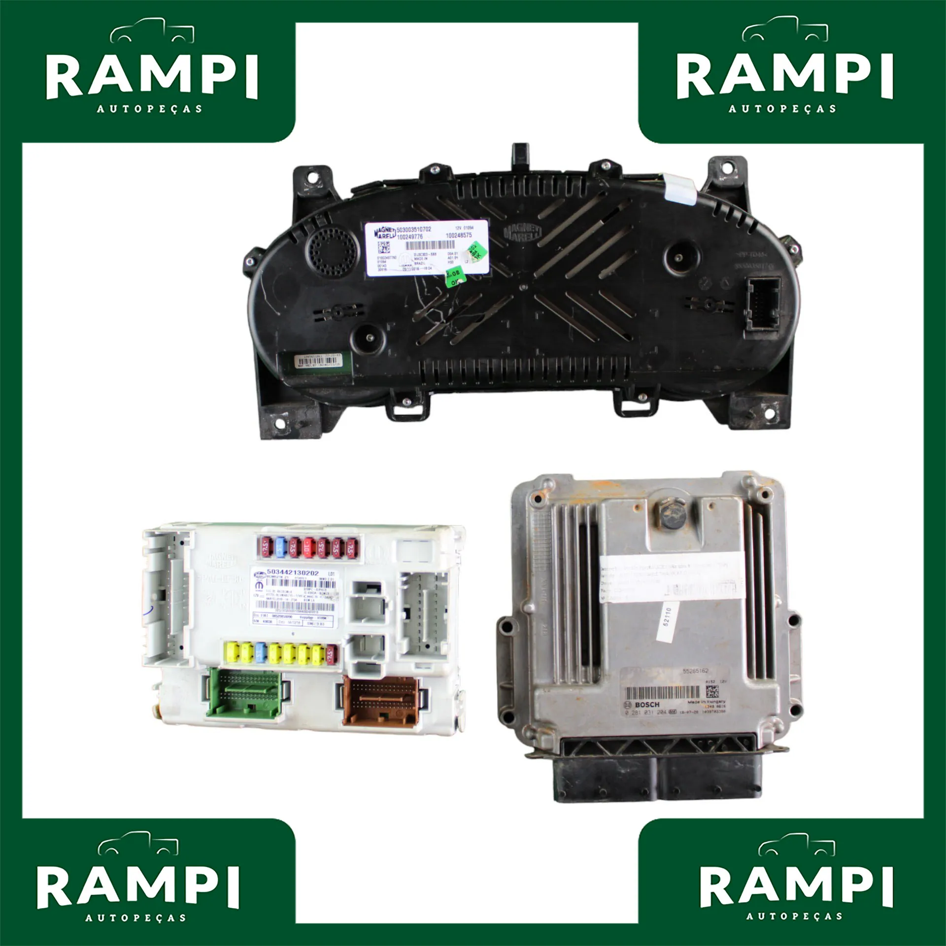 Kit De Injeção Jeep Renegade 2019 2.0 Diesel Sem Chave 0281031204 55265162