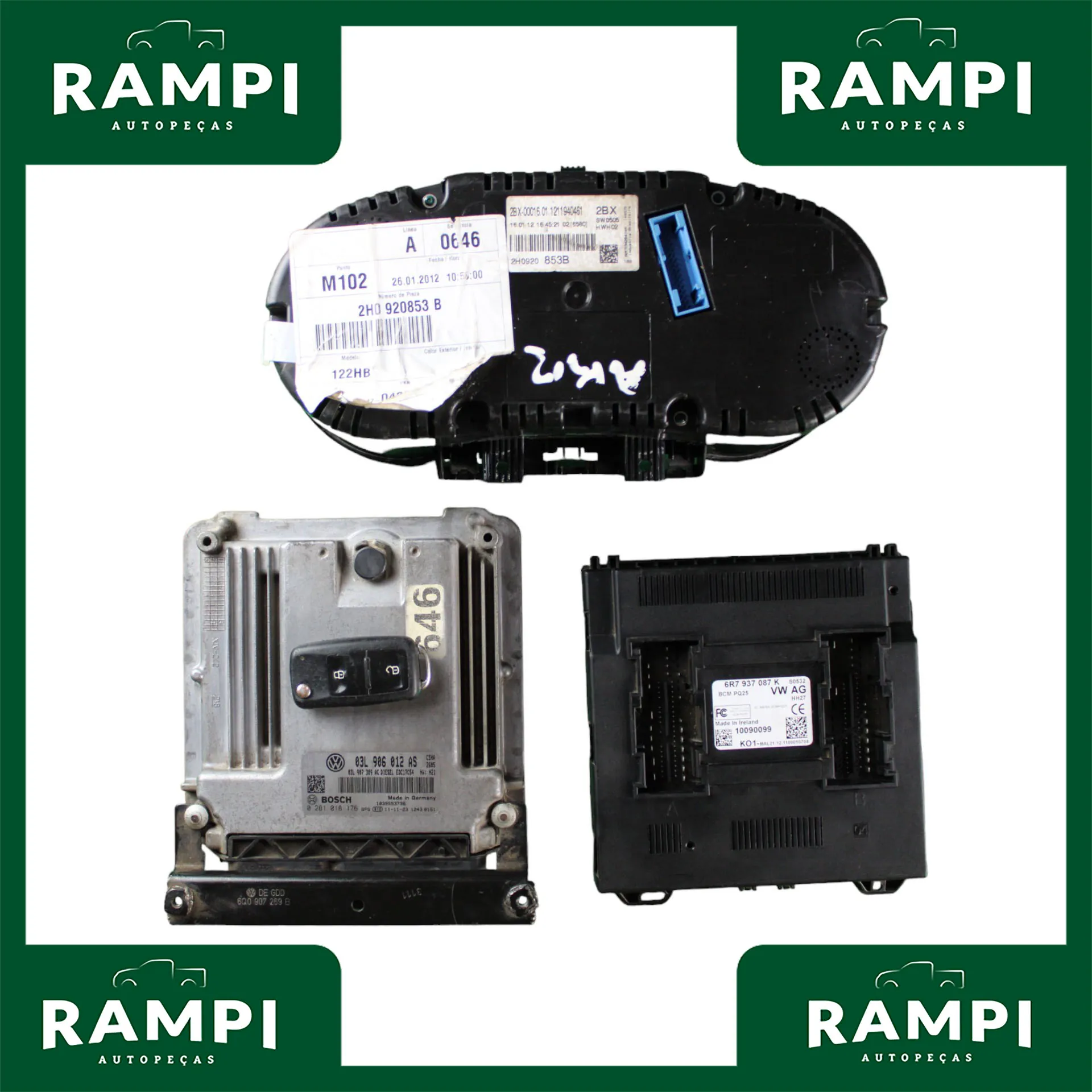 Kit De Injeção Amarok 2013 2.0 Diesel 03l906012as 6r7937087k