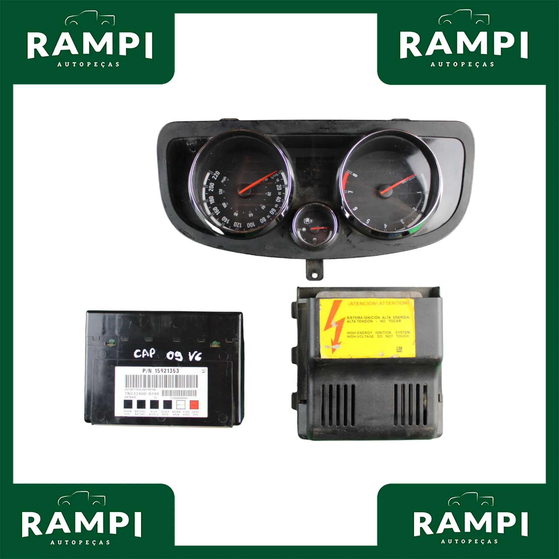 Kit De Injeção Captiva 2009 3.6 V6 Sem Chave 12624771 15921353