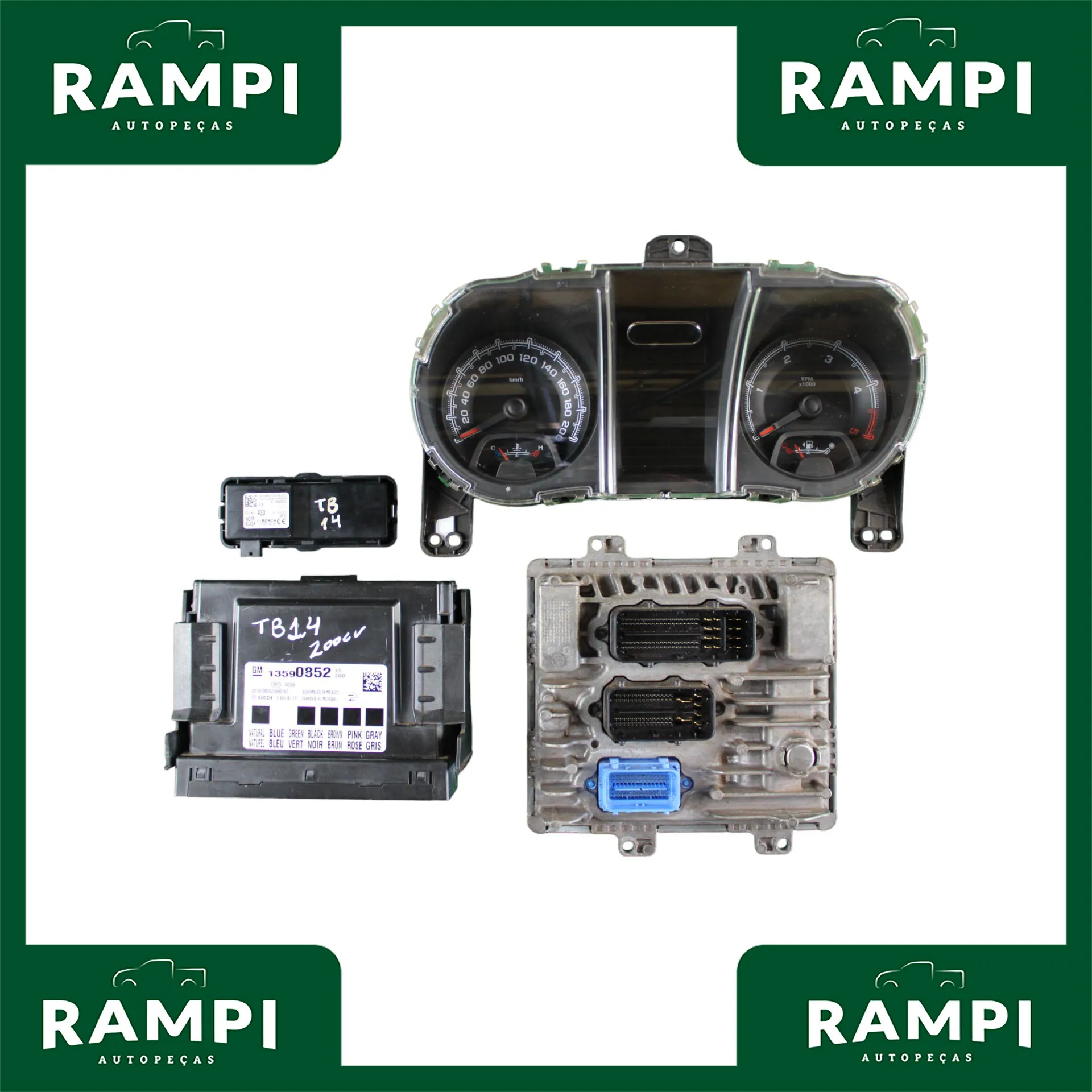 Kit De Injeção Trailblazer 2014 2.8 200cv Aut. Sem Chave 55597307 13590852