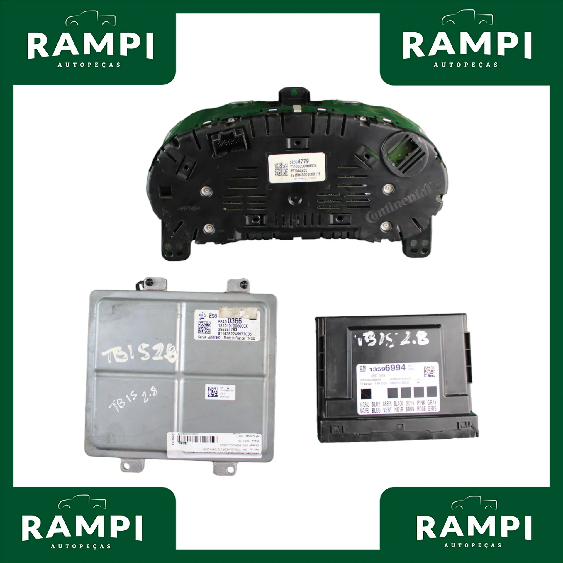 Kit De Injeção Trailblazer 2015 2.8 Diesel Sem Chave 13596994 55490366