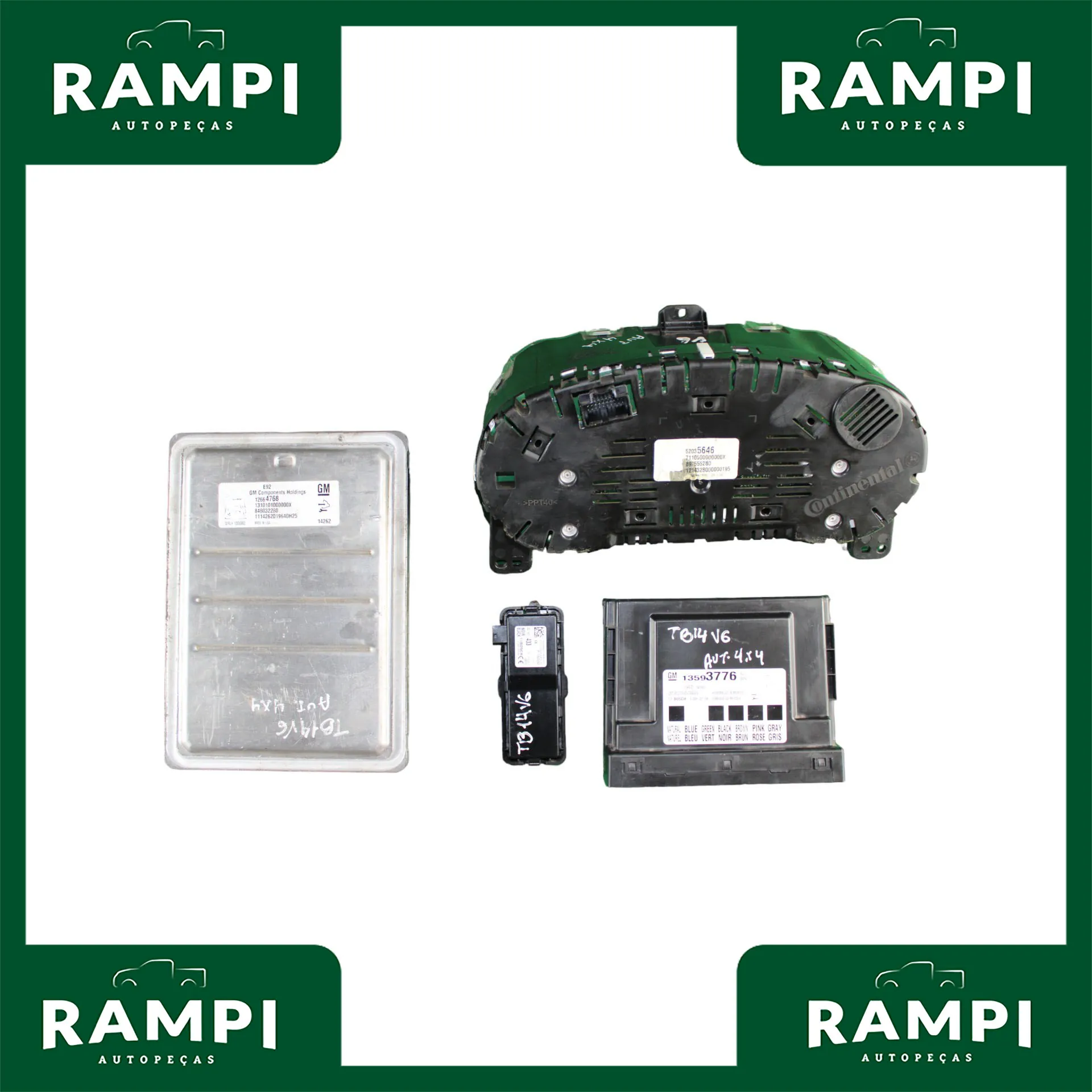 Kit De Injeção Trailblazer 2015 V6 Flex Sem Chave 13593776 12664768