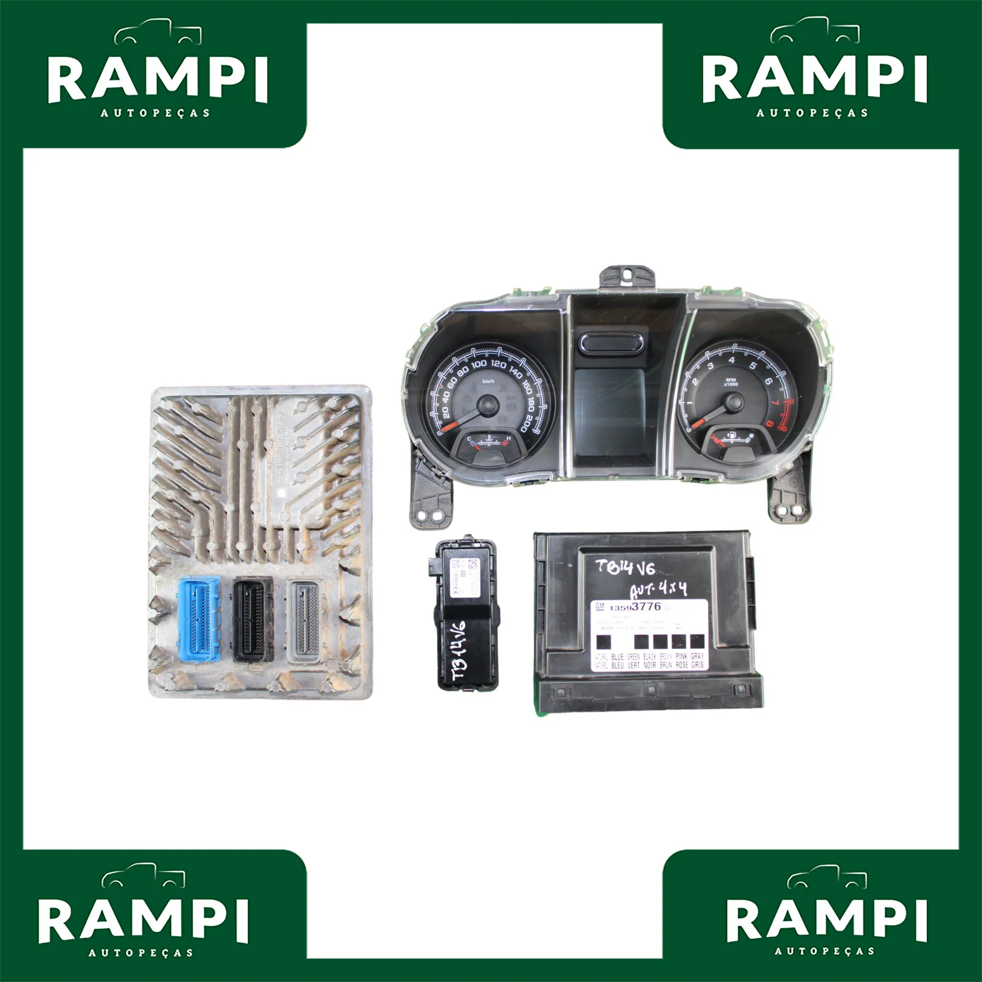 Kit De Injeção Trailblazer 2015 V6 Flex Sem Chave 13593776 12664768