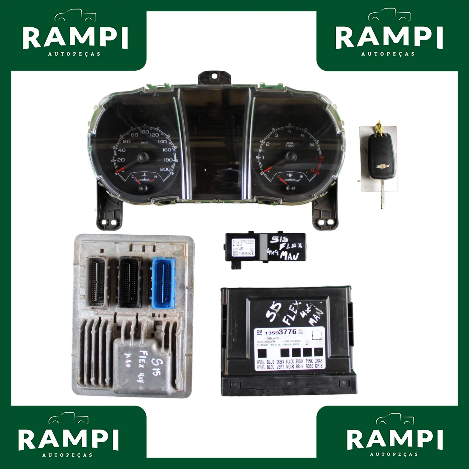 Kit De Injeção S10 2015 2.5 Flex Manual 12664512 13593776