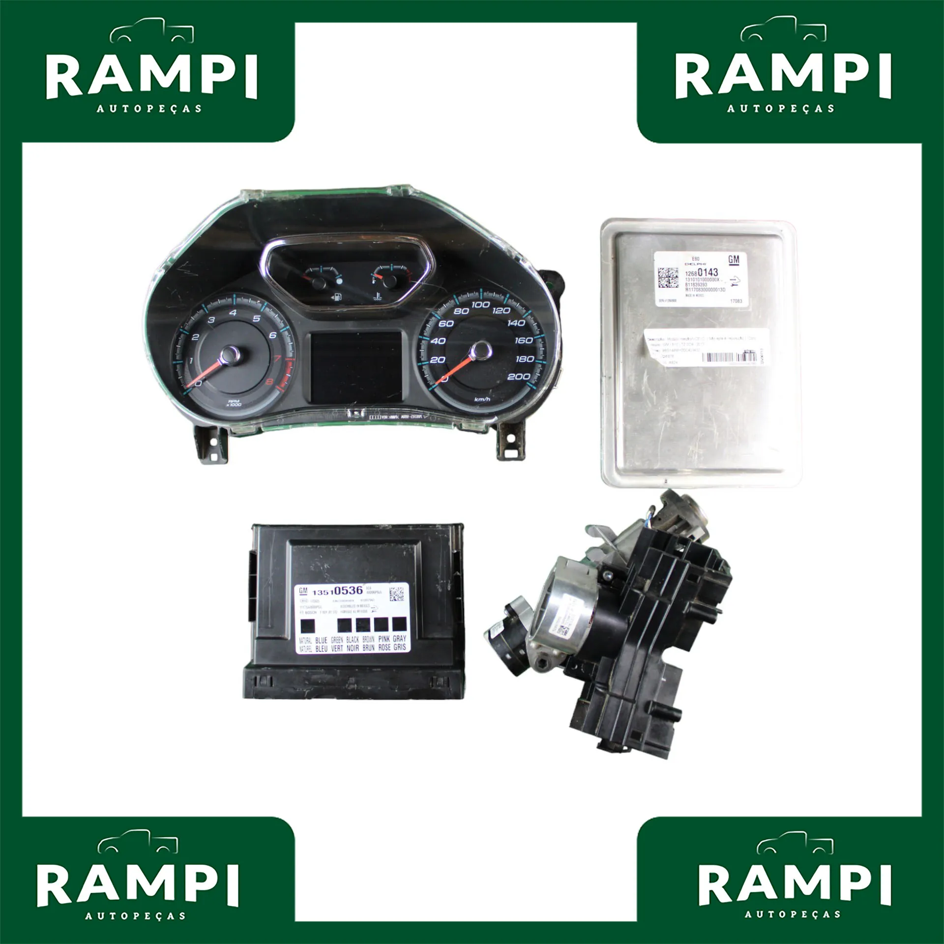 Kit De Injeção S10 2.5 Flex 2016 Sem Chave 12680143 13510536