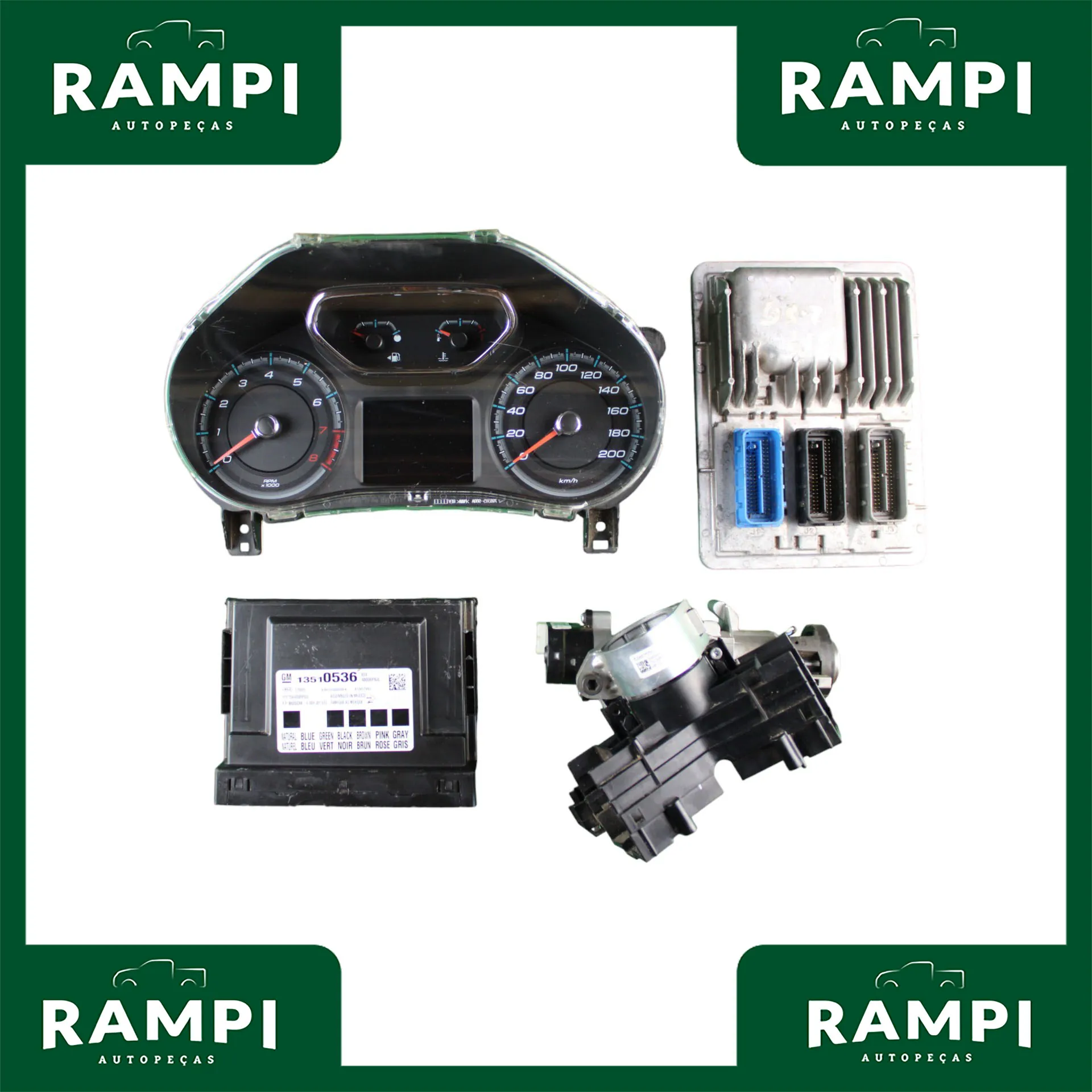 Kit De Injeção S10 2.5 Flex 2016 Sem Chave 12680143 13510536