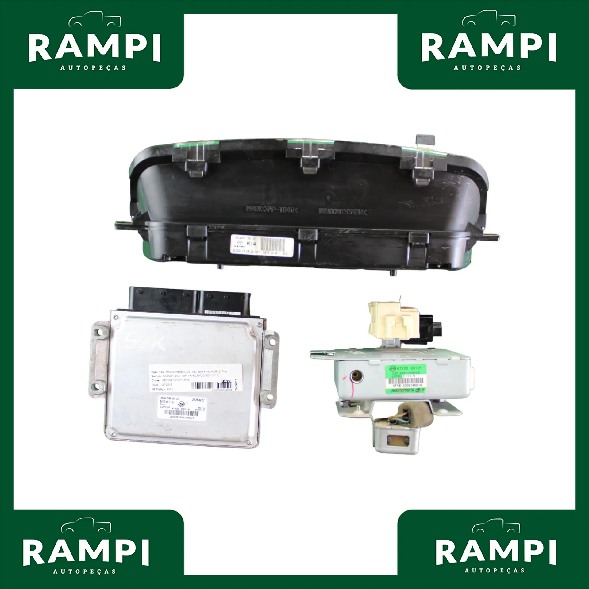 Kit De Injeção Kyron Actyon 2.0 Diesel Sem Chaves A6645408432 28283227