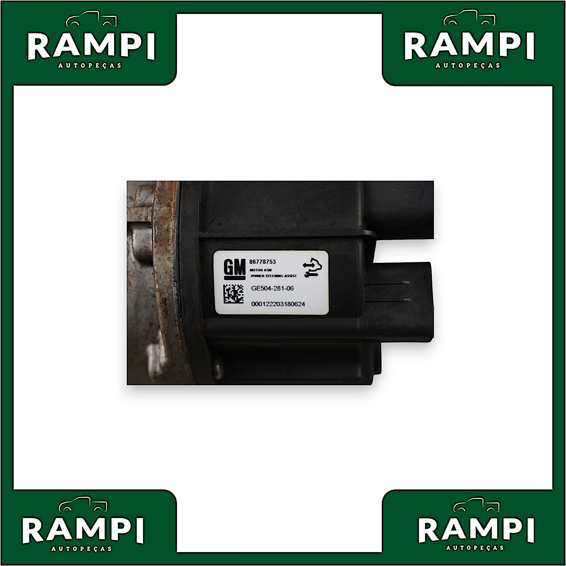 Motor Elétrico Caixa Direção Gm S10 2.8 2022 86778753 