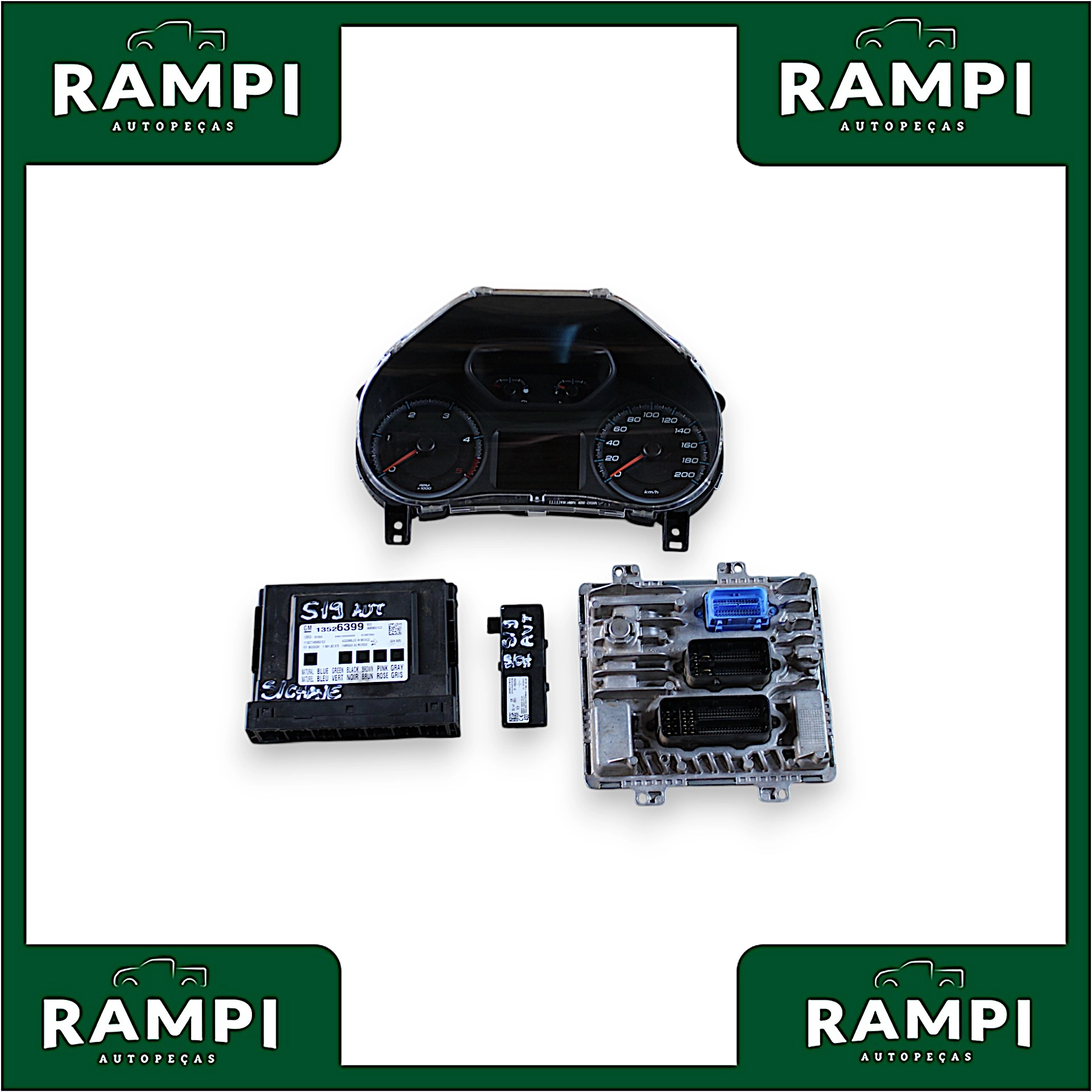 Kit Injeção GM S10 2019 Aut. 13526399 13503204 55500369