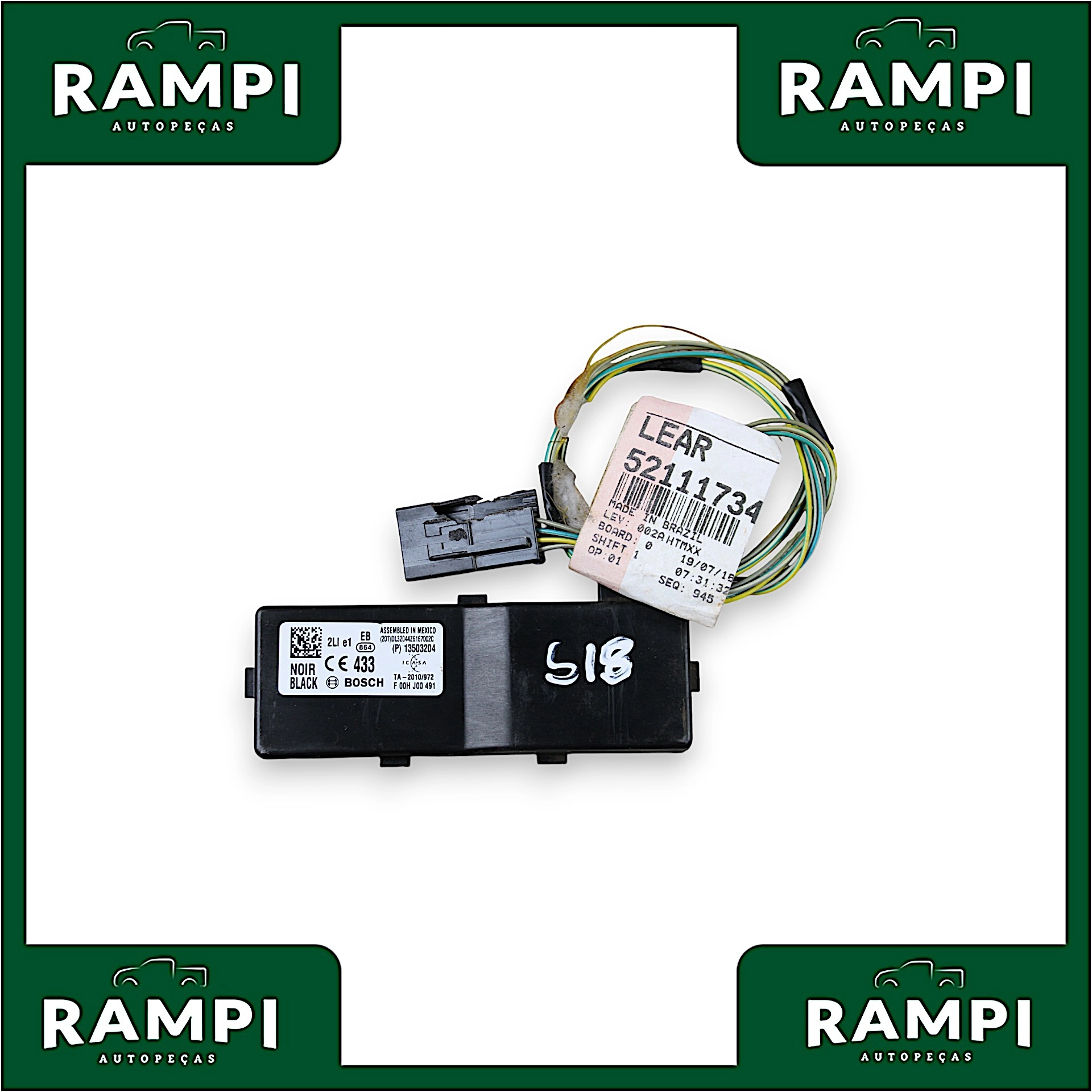 Kit Injeção GM S10 2018 200cv 52111734