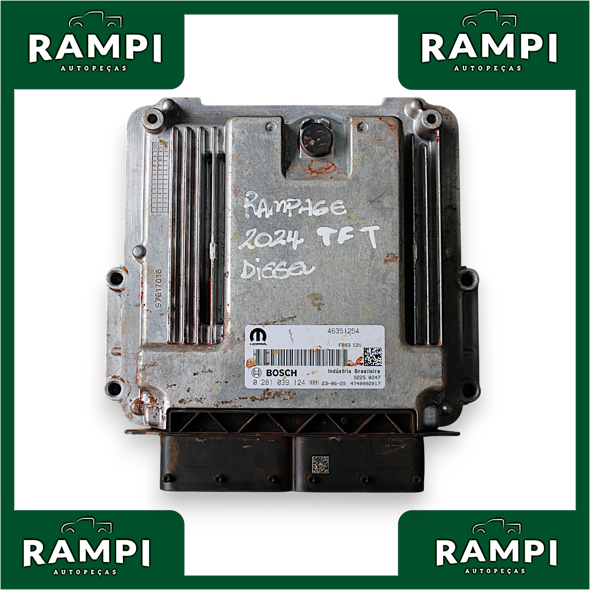 Kit Injeção RAM Rampage 2024 2.0 170cv Diesel 46351254 50344670000 52227208 A022V175