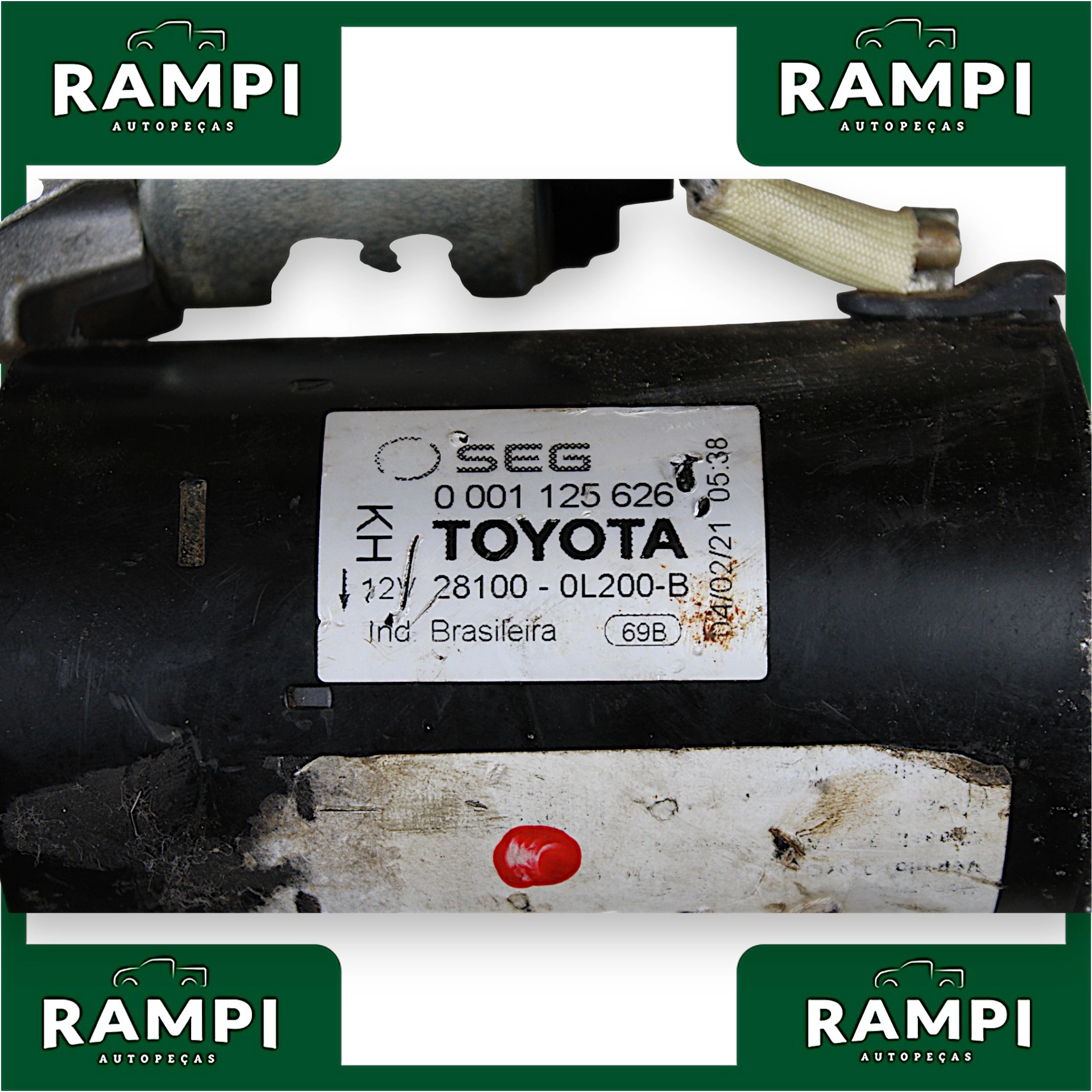 Motor Partida Toyota Hilux SW4 2023 2.8 0001125626